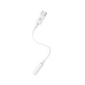 Cable adaptador de audio Type-C a Jack 3.5mm Hembra / 0.15cm / Nb1242 / Blanco