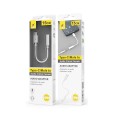 Cable adaptador de audio Type-C a Jack 3.5mm Hembra / 0.15cm / Nb1242 / Blanco