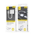 Cable adaptador de audio 2 en 1 Iphone Lightning Audio + Entrada de carga / Nb1245 / Blanco