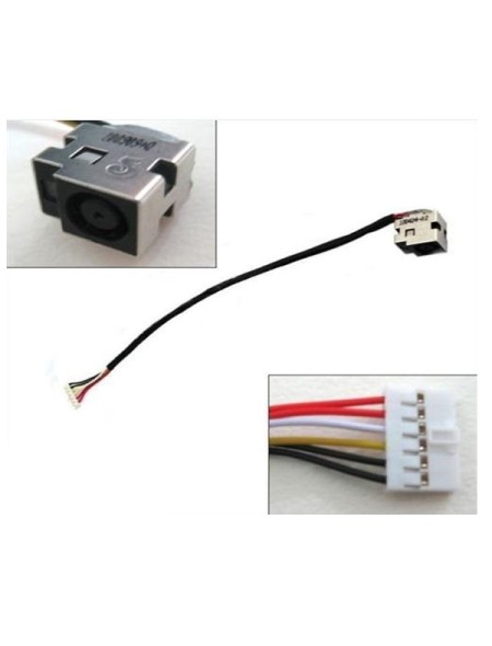 Dc-Jack compatible para portatil HP dv6 / cq61 / cq71 / g61 / 15cm Aprox.