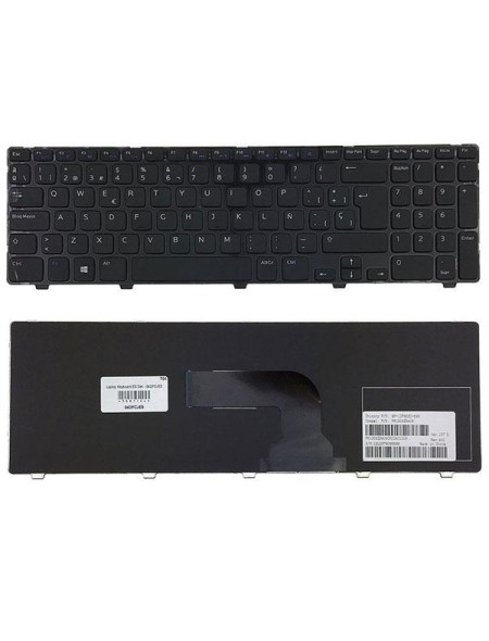 Teclado compatible para portátil DELL Inspiron 15r 3521 / 15r 5521 / negro / 04dfcjes