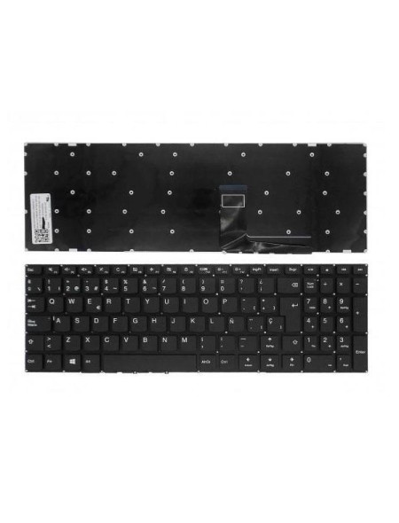 Teclado compatible para portátil LENOVO V110-15iap / V110-15ast / V110-15ikb / V110-15isk / 5cb0l78380 / Sin marco