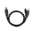 Cable USB x2 a Mini Usb 5 pines / 0.9m / Negro / CCP-USB22-AM5P-3