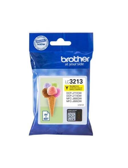 Tinta Original Brother LC3213 Amarillo 400 Pag.