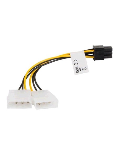 Cable alimentacion molex gráfica 2x5.25 a 6 pin pci-e Lanberg / CA-HD6P-10CU-0015