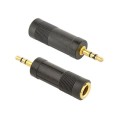 Adaptador audio estereo Jack 3.5mm Macho a Jack 6.3mm Hembra / Cablexpert  A-6.35f-3.5m