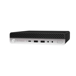 Ordenador Reacondicionado MINI HP EliteDesk 800 G3 / i5-6TH / 8Gb / 256Gb M2 / Win 10 Pro / Sin cable trébol / Grado A