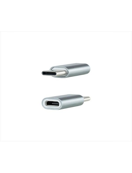 Adaptador Type-C Macho a MicroUsb Hembra Plata / 10.02.0011 Nanocable