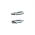 Adaptador Type-C Macho a MicroUsb Hembra Plata / 10.02.0011 Nanocable