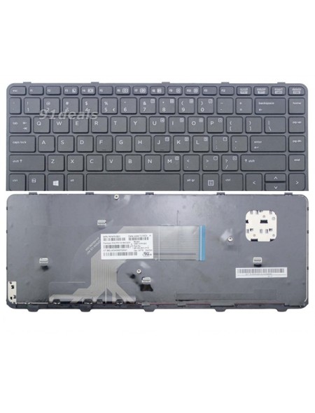 Teclado para portátil Ocasión HP Probook 430 g2 / 440 g1 / 445 g1 / 640 g1 / negro con marco alemán + pegatina castellano