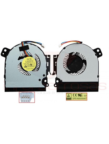 Ventilador para portatil Toshiba tecra C50 / Satellite Pro R50 / P000653330