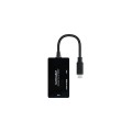 Cable adaptador Type-C a HDMI/DVI/VGA / 20cm / Negro / 10.16.4301-ALL