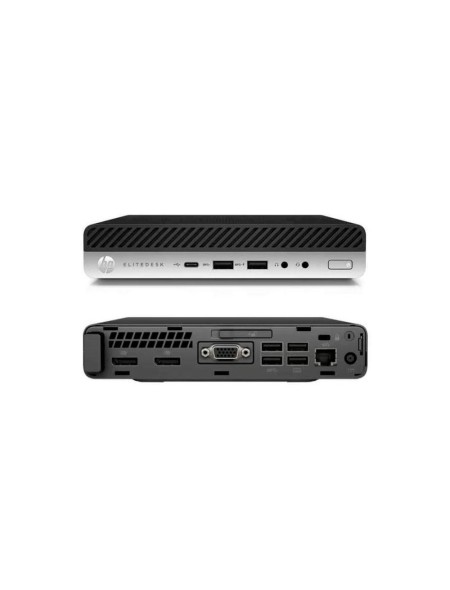 Ordenador Reacondicionado MINI HP Elitedesk 400 g3 / i5-7th / 8Gb / 256Gb NVME / Win 10 Pro / Grado A / Sin cable trébol