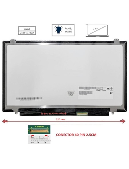 Pantalla compatible para portátil LED 14