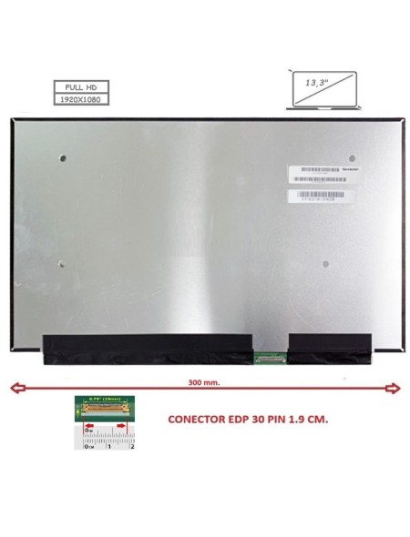Pantalla compatible para portátil LED 13.3