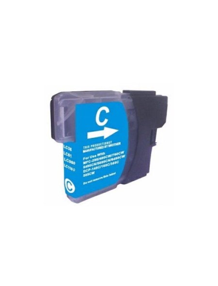 Tinta compatible Dayma para BROTHER LC980 XL / LC1100 XL / LC985 Cian 260 pag.