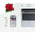 Cable datos Type-C a Lightning Iphone 5-12 / 1m / Blanco / Nanocable 10.10.0601