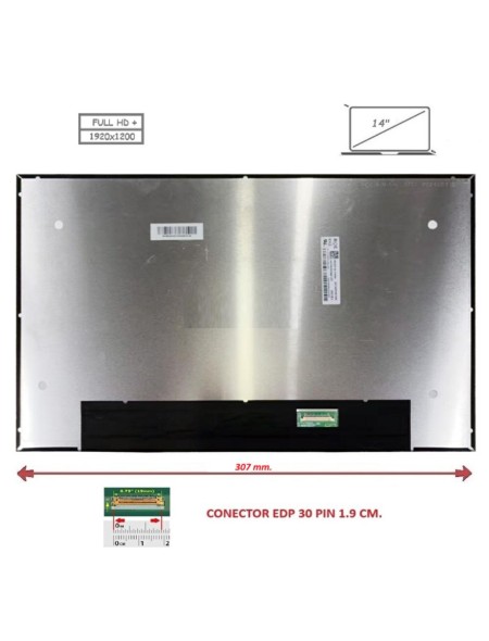 Pantalla compatible para portátil LED 14