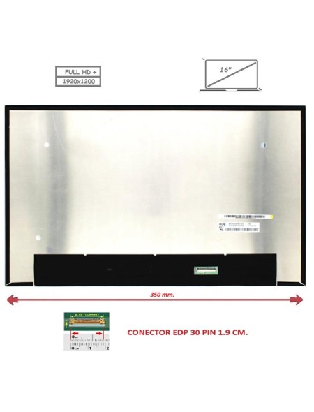 Pantalla compatible para portátil LED 16