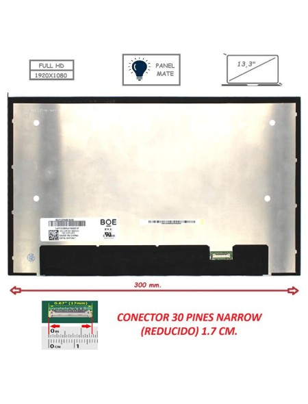 Pantalla compatible para portátil LED 13.3