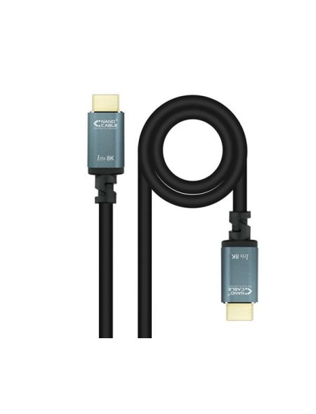 Cable HDMI 2.1  M/M / 2 metros / 8K / Hdr / eArc / 48Gbps / Iris / Nanocable 10.15.8002