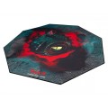 Talius Floorpad 800 Alfombra de Suelo Octogonal Gaming / Diametro 120cm / Resistente al Agua