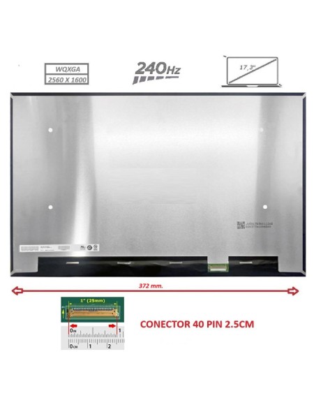 Pantalla compatible para portátil LED 17.0