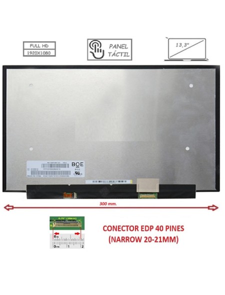 Pantalla compatible para portátil LED 13.3
