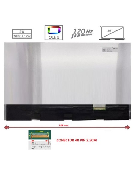 Pantalla compatible para portátil OLED 16