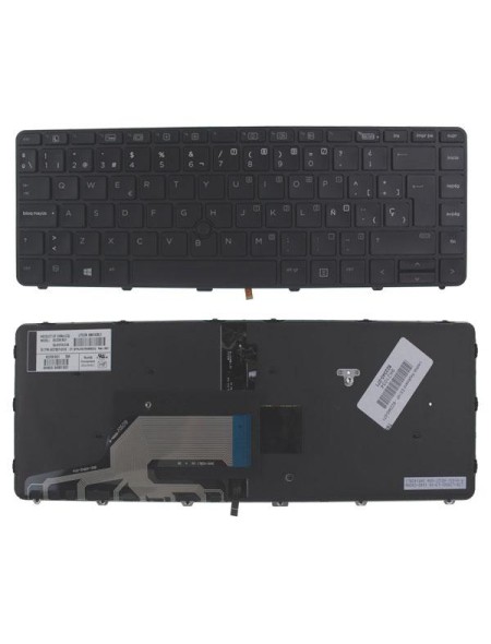 Teclado compatible para portátil HP Probook 430 G3 / 440 G3 Retroiluminado + Poinstick / 822338-bg1