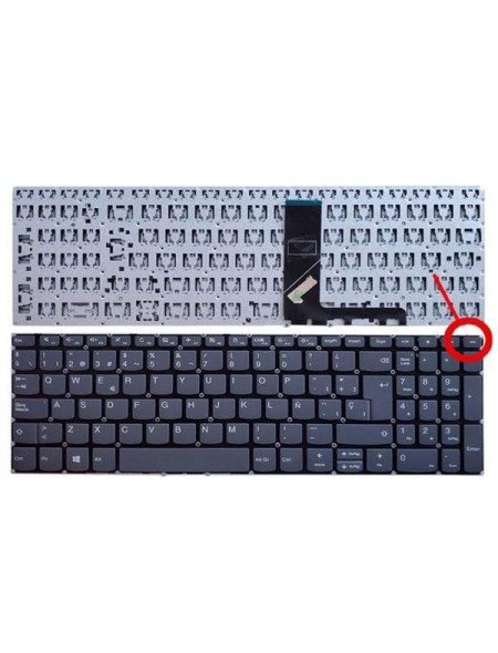 Teclado compatible para portátil LENOVO Ideapad V130-15Ikb / 330s-15ikb / Sin marco / Sin Boton Encendido / Sn20m62915