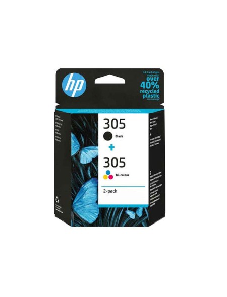 Tinta Original Hp Pack n305 Negro + Color 6zd17ae