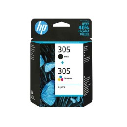 Tinta Original Hp Pack n305 Negro + Color 6zd17ae
