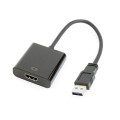 Adaptador Video Usb 3.0 a Hdmi Negro / A-USB3-HDMI-02