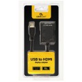 Adaptador Video Usb 3.0 a Hdmi Negro / A-USB3-HDMI-02
