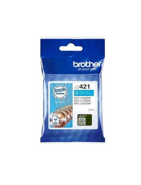 Tinta Original Brother LC421 Cian