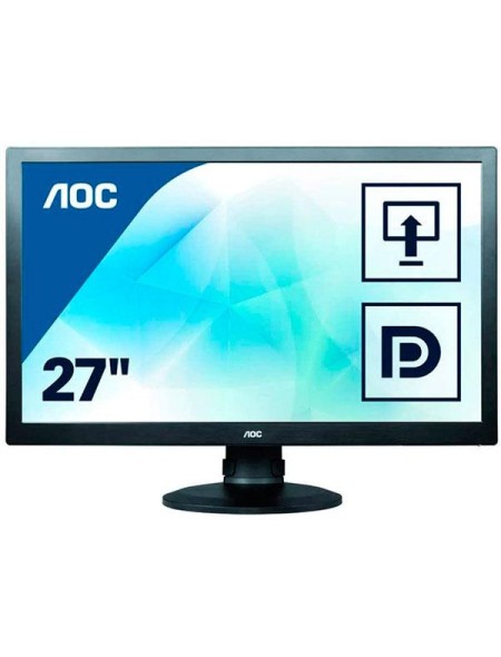 Monitor Reacondicionado Led 27 Aoc E2770pqu / Full Hd / Altavoces  integrados / Vga / Hdmi / Dp