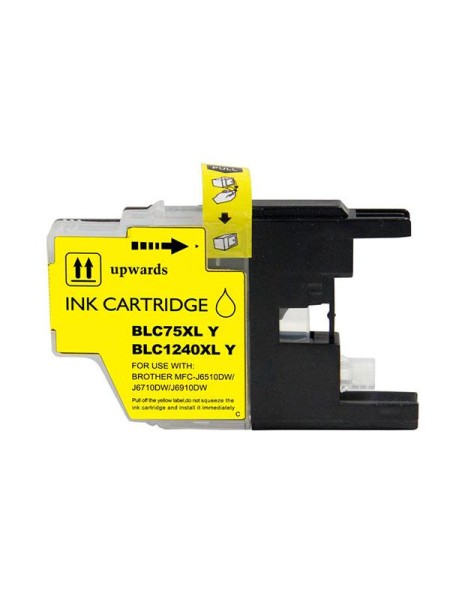 Tinta genérica para BROTHER LC1220 / LC1240 / LC1280 XL Amarillo
