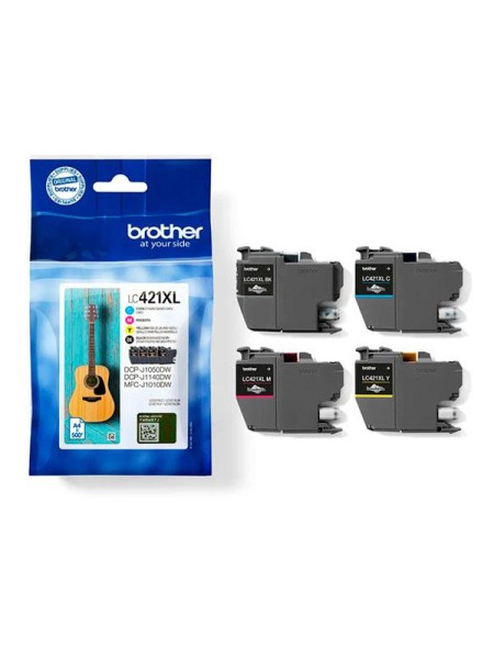 Tinta Original Brother Multipack LC421XL  (Bk/c/m/y)
