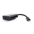 Cable adaptador Type-C 3.1 a Hdmi / 0.15cm / 4K / Negro / Cablexpert / A-CM-HDMIF-01