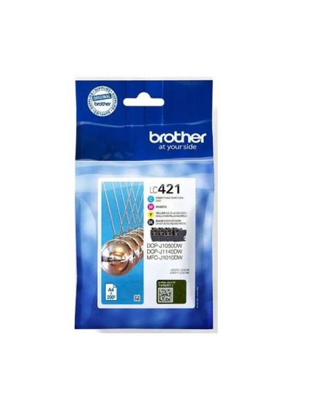 Tinta Original Brother Multipack LC421  (Bk/c/m/y)