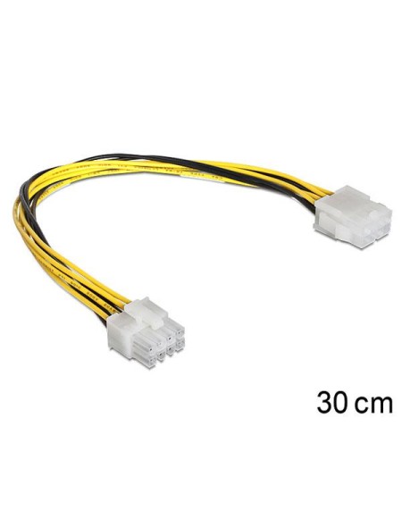 Cable prolongador alimentacion Placa base Eps 8 Pines / 30cm / Delock 83342