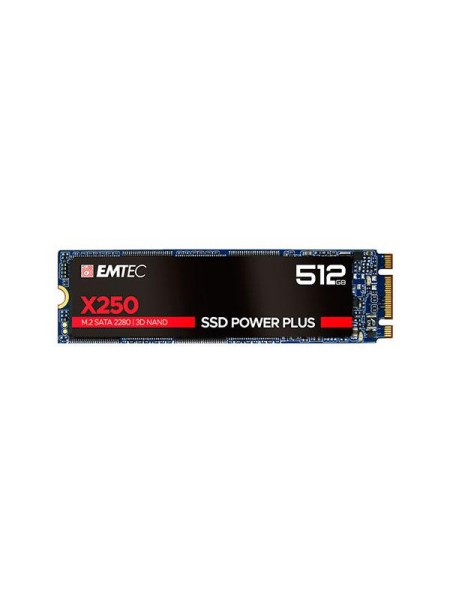 Disco duro SSD M.2 2280 Emtec 512Gb Power Plus X250 / 3D Nand / Sata 3