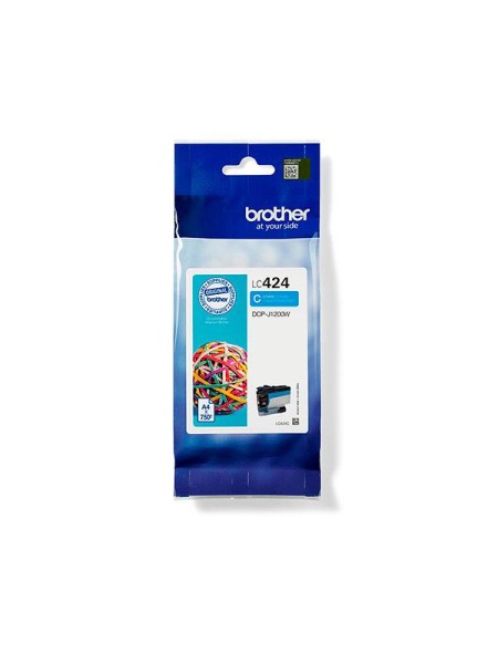 Tinta Original Brother LC424 Cian