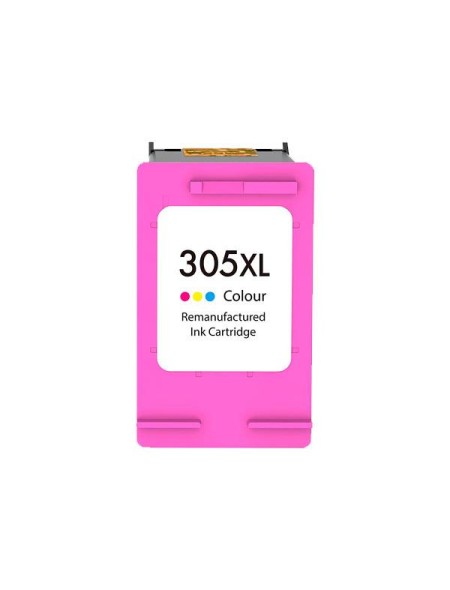 Tinta reciclada genérica para HP n305 XL Color 18ml / 370 Pag. (Muestra el nivel de tinta)