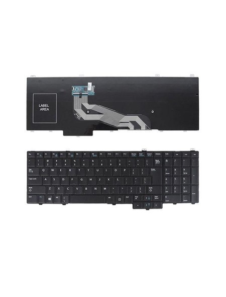 Teclado compatible para portátil DELL Latitude E5540 / Negro / US