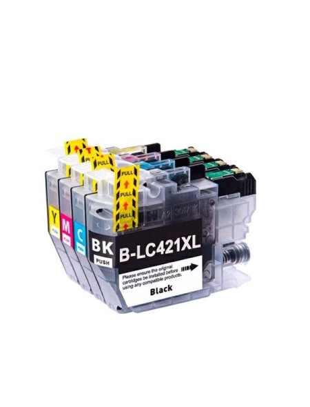 Tinta compatible Dayma para BROTHER LC421 XL Amarillo 500 pag.