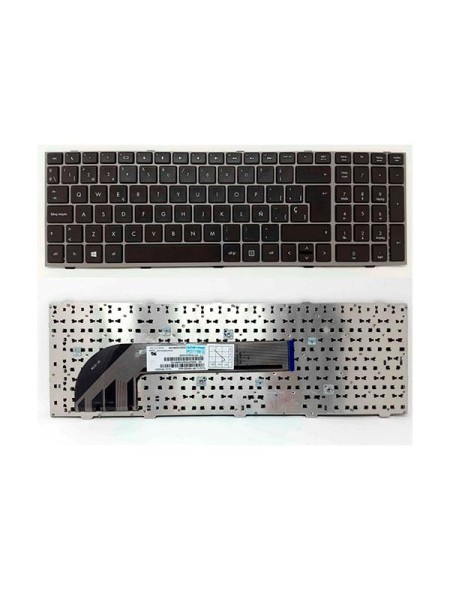 Teclado compatible para portátil HP Probook 6440b / 6540b / Marco Gris