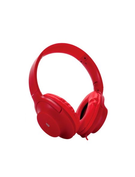 Auricular casco NC3209 / Jack 3.5mm / Microfono / Rojo / One +