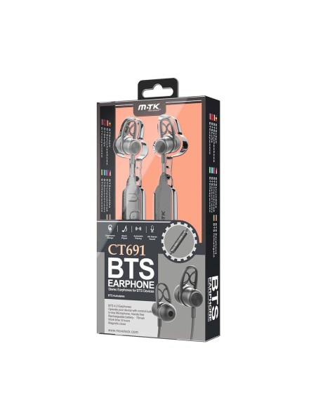 Auriculares Bluetooth Deportivos CT691 / Negro / Mtk